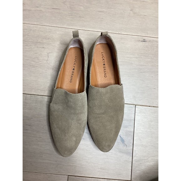 Lucky Brand Addly Slip-On  loafers flats suede leather 7.5 M women - Picture 7 of 9
